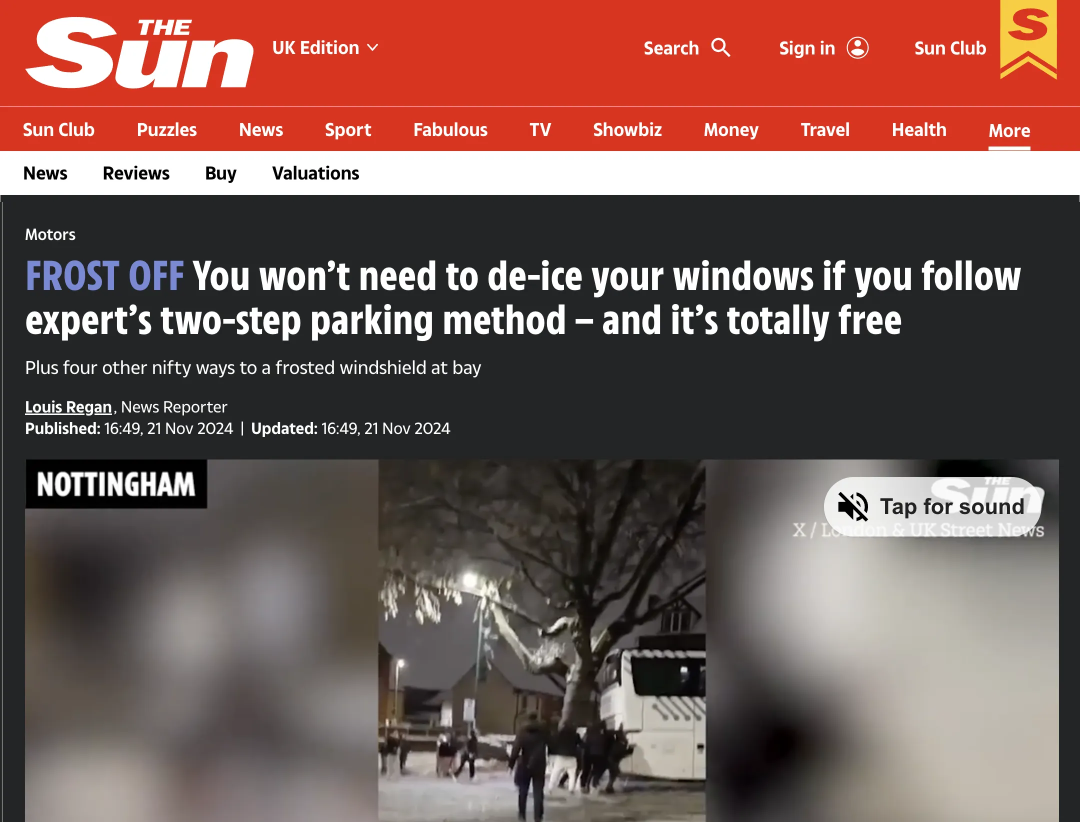 The Sun coverage: You won't need to de-ice your windows if you follow this two-step method